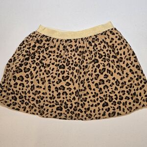Carter's Tan and Black Leopard Skirt